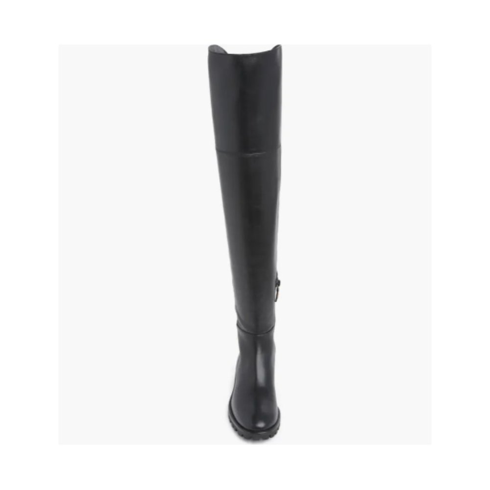 NIB STUART WEITZMAN Amber Over The Knee Nappa Leather Boots Black Sz 8 - Picture 4 of 16
